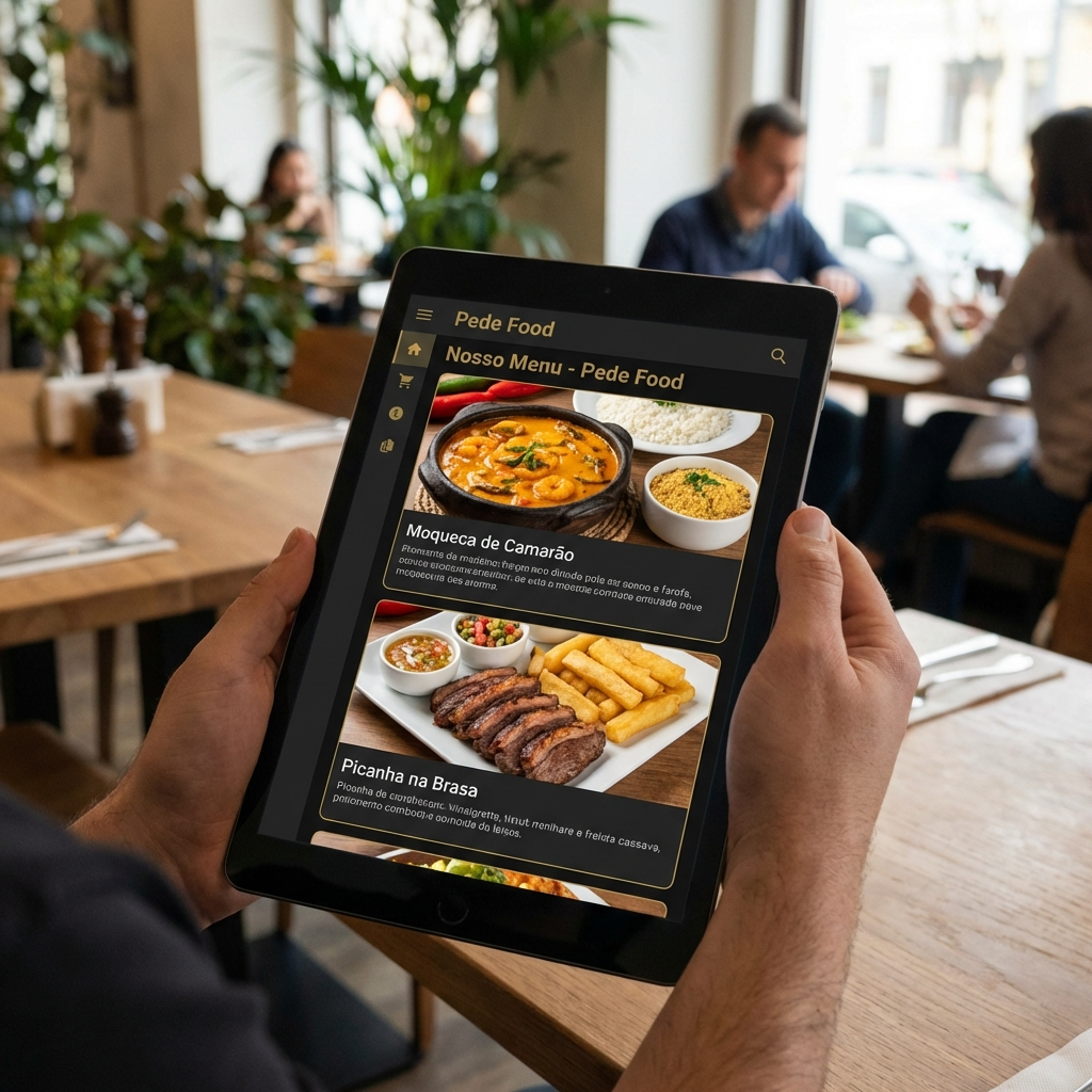 Cliente usando Pede Food